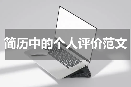 简历中的个人评价范文
