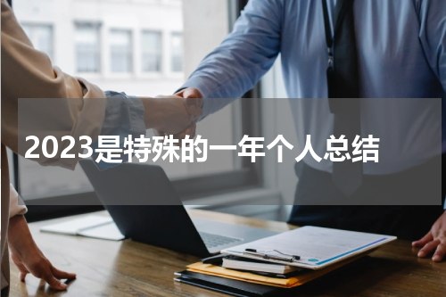 2023是特殊的一年个人总结