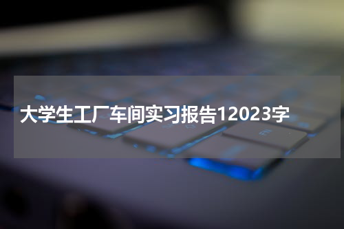 大学生工厂车间实习报告12023字
