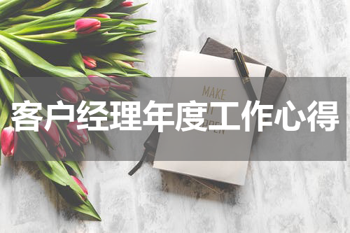 客户经理年度工作心得