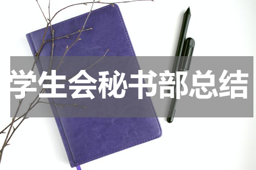学生会秘书部总结