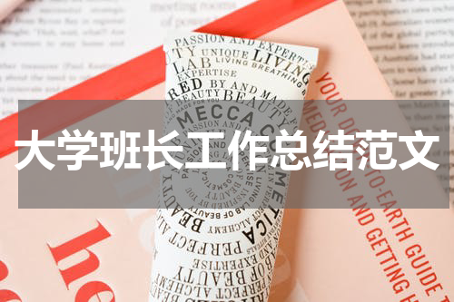 大学班长工作总结范文