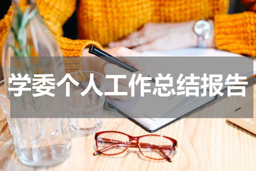 学委个人工作总结报告