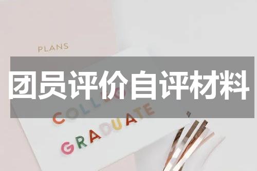 团员评价自评材料