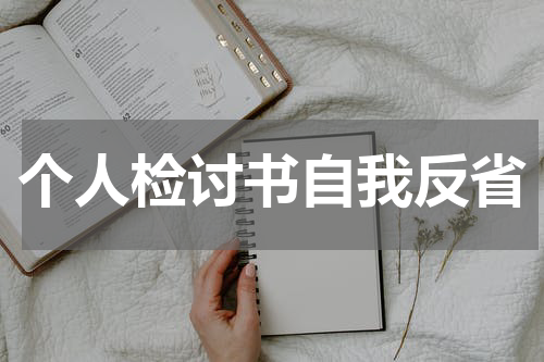 个人检讨书自我反省