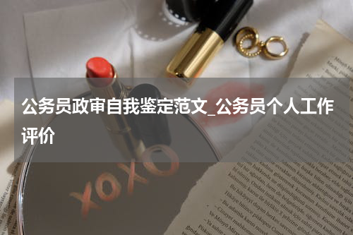 公务员政审自我鉴定范文_公务员个人工作评价