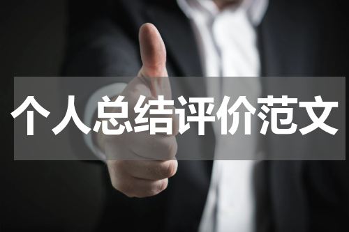 个人总结评价范文