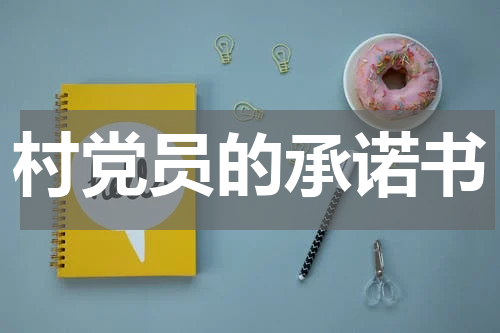 村党员的承诺书