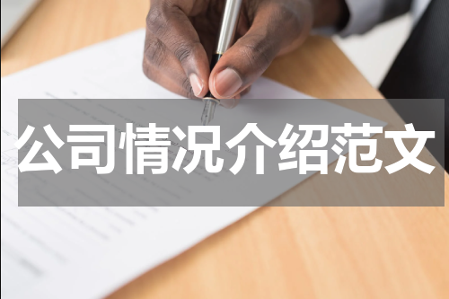 公司情况介绍范文
