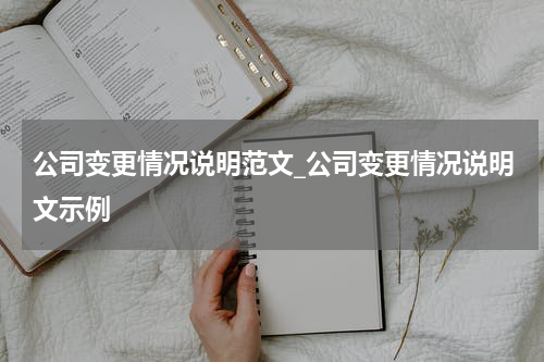 公司变更情况说明范文_公司变更情况说明文示例