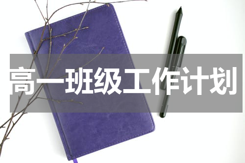 高一班级工作计划