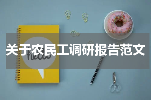 关于农民工调研报告范文