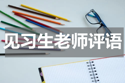 见习生老师评语