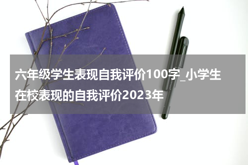 六年级学生表现自我评价100字_小学生在校表现的自我评价2023年
