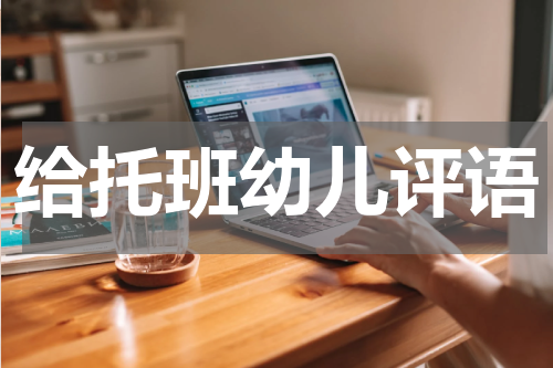 给托班幼儿评语
