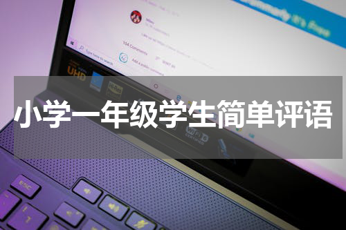 小学一年级学生简单评语