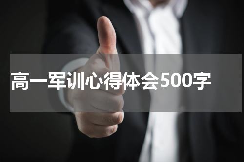 高一军训心得体会500字