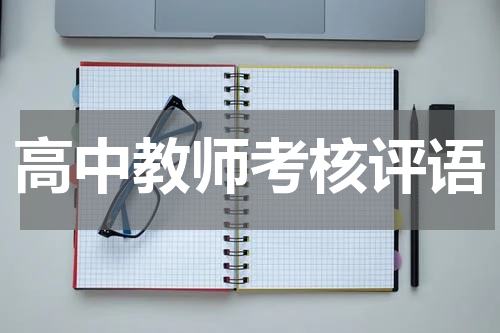 高中教师考核评语