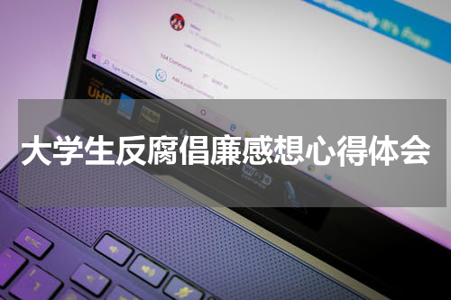 大学生反腐倡廉感想心得体会