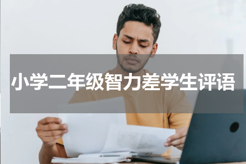 小学二年级智力差学生评语