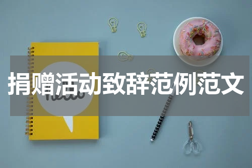 捐赠活动致辞范例范文