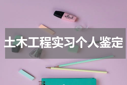土木工程实习个人鉴定