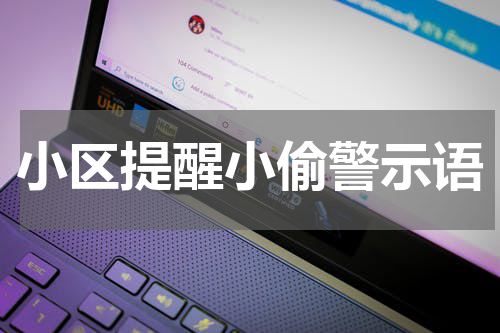 小区提醒小偷警示语