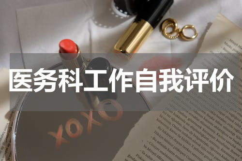 医务科工作自我评价