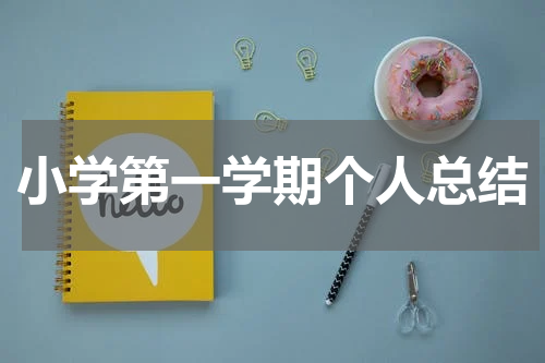 小学第一学期个人总结
