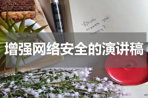 增强网络安全的演讲稿