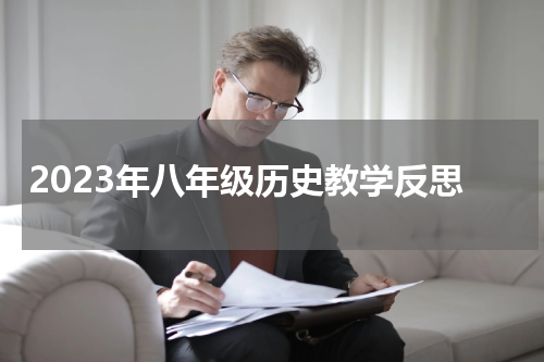 2023年八年级历史教学反思