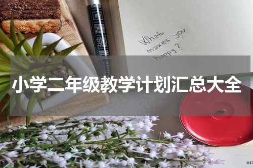 小学二年级教学计划汇总大全