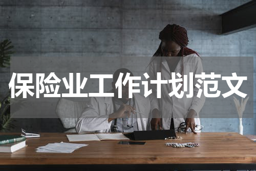 保险业工作计划范文