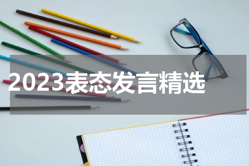 2023表态发言精选