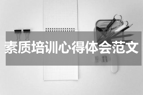 素质培训心得体会范文