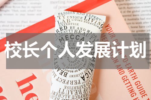 校长个人发展计划