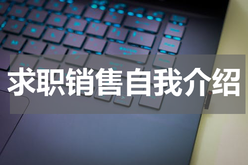 求职销售自我介绍