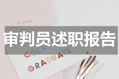 审判员述职报告