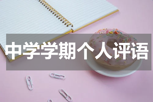 中学学期个人评语