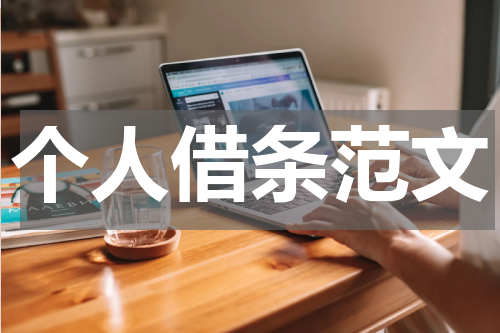 个人借条范文