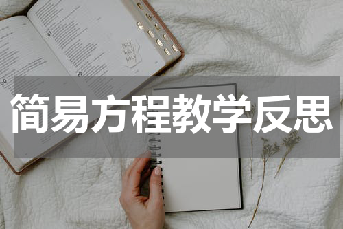 简易方程教学反思