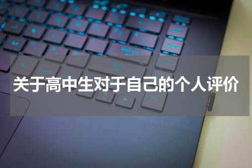 关于高中生对于自己的个人评价