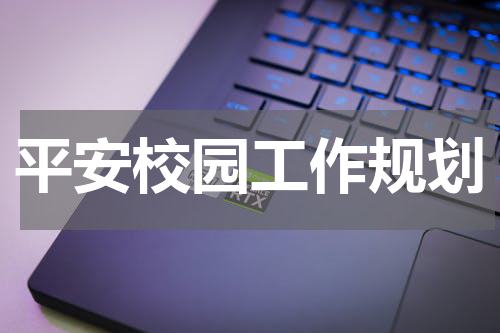 平安校园工作规划