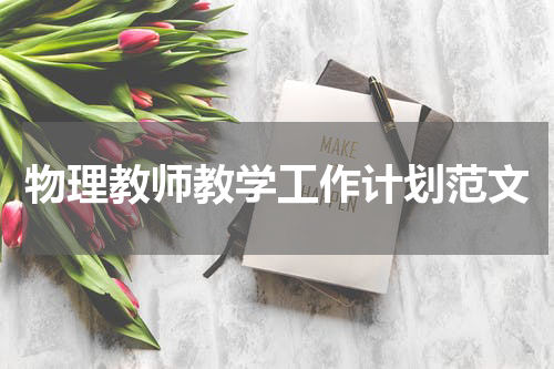物理教师教学工作计划范文