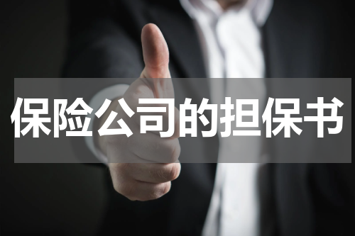 保险公司的担保书