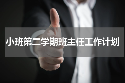 小班第二学期班主任工作计划