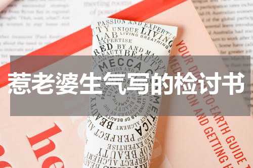 惹老婆生气写的检讨书