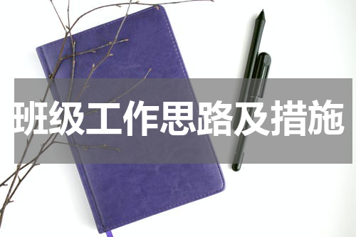 班级工作思路及措施