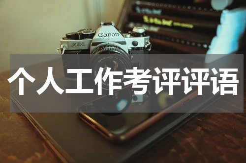 个人工作考评评语