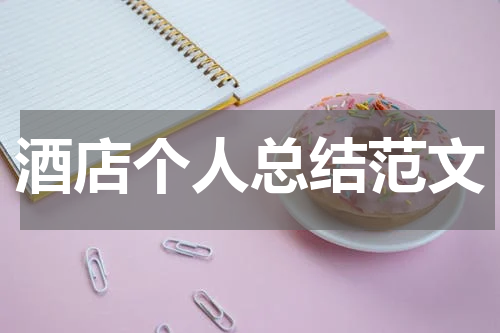 酒店个人总结范文